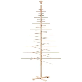 vidaXL Weihnachtsbaum Holz Grün 210 cm