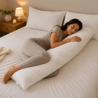 Traumschlaf Air Breeze Seitenschläferkissen 40x200 cm - weiß