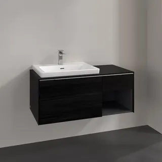 Villeroy & Boch Waschbeckenunterschrank 2 Auszüge 100,1 x 51,6 x 42,3 cm Black Oak