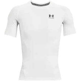 Under Armour HeatGear kurzarm Funktionsshirt Herren 100 white/black XXL
