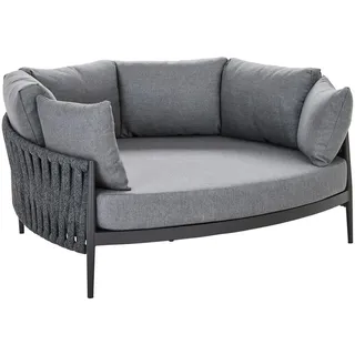 Amatio Select Loungebett, Anthrazit, Metall, Textil, Füllung: Polyester,Schaumstoff, 165x69x144 cm, Loungemöbel, Outdoorsofas