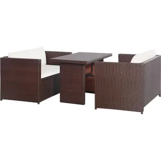 vidaXL Gartenset 3-tlg. braun