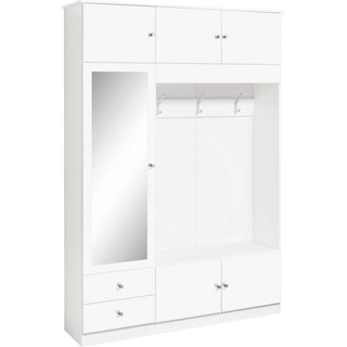 borchardt Möbel Garderobenschrank Kompakta Höhe 202 cm weiß