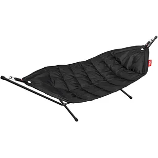 Fatboy Headdemock Hängematte - Klappbare Hängematte mit Gestell - Outdoor geeignet für Camping, Garten & Terrasse - Reise Hängesessel aus Polyester für bis zu 150kg - 270 x 138 cm - Schwarz