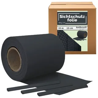 TSGPS Sichtschutzstreifen 35 m Anthrazit PVC
