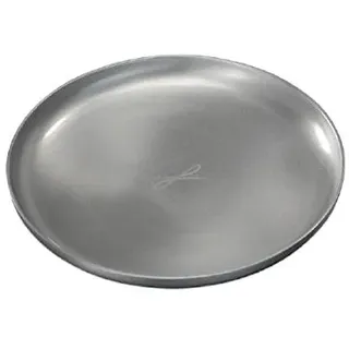 Kerzenteller, Dekoteller Rund Silber 12 cm