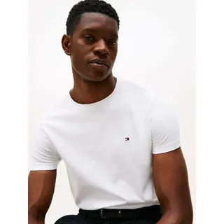 Tommy Hilfiger Core Stretch Slim Fit C Kurzarm-T-Shirt White M