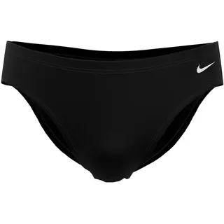 Badehose NIKE "BRIEF", Herren, Gr. 46, N-Gr, schwarz, Jersey, Obermaterial: 100% Polyester, Badehosen Badehose, sportliche Schnittform, innenliegender Kordelzug, chlorbeständig