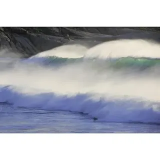 Scenolia Bild auf Leinwand Welle, blau, 60 x 40 cm | Wanddeko | 100%