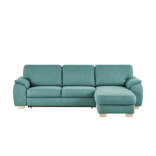 smart Ecksofa  Valencia , türkis/petrol , Maße (cm): B: 281 H: 90 T: 173.0