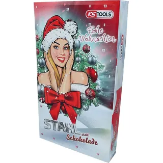 KS Tools Adventskalender Stahl statt Schokolade 515.6699 - Silber