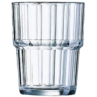 Arcoroc ARC 61697 Norvege Trinkglas, Wasserglas, Saftglas, 250ml, Glas, transparent, 6 Stück
