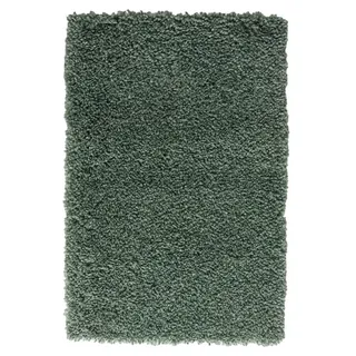 Wohnando Teppich MY-RUG Hochflorteppich Shaggy Star 90x60cm, rechteckig, Höhe: 38 mm, einfarbig, leicht glänzend, extra flauschig grün rechteckig | 60 cm x 90 cm x 38 mm