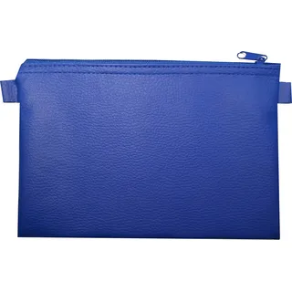 Banktasche aus Kunstleder, Blau | Dokumententasche, Etui, Geldscheintasche