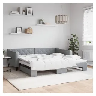 vidaXL Tagesbett 100 x 200 cm Hellgrau