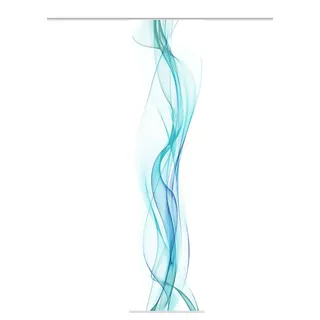 Home fashion Schiebevorhang Dekostoff Digitaldruck Haze, Polyester, Petrol, 245 x 60 cm, 1 Einheiten