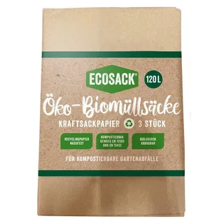 Trendline Biomüllsäcke 120 l Biosack 3 Stück Biobeutel Mülltüte Kompostierbar