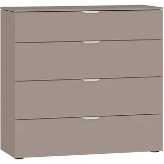 Jutzler Kommode, Edelstahl, Hellbraun, Kunststoff, 4 Schublade(n) Schubladen, 90x87x43 cm, Typenauswahl, in verschiedenen Größen erhältlich, Wohnzimmer, Kommoden & Sideboards, Kommoden