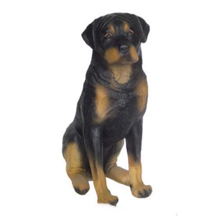 XL Premium Rottweiler in lebensgross 70cm hoch Hund Garten Deko Figur inkl. Spedition