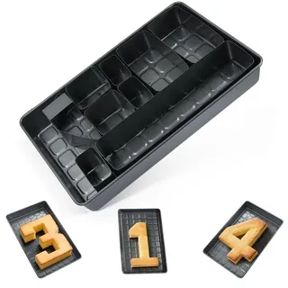 Antihaft Backformen Set Zahlen Buchstaben Verstellbar Aluminium Kuchenform DIY