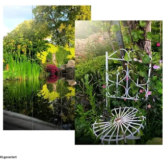 Hti-Living Paravent Garten