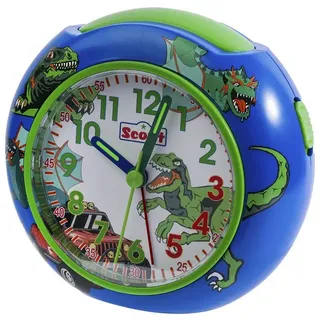 Scout Kinderwecker 166000012 Dinosaurier Lernwecker mit Licht & Schlummerfunktion