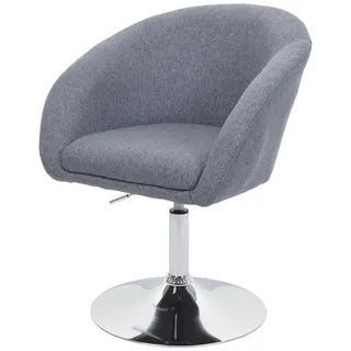 Mendler Esszimmerstuhl HWC-F19 Stoff dunkelgrau