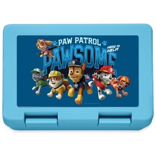 Spreadshirt Paw Patrol Pawsome Team Brotdose Lunchbox, One size, Saphirblau