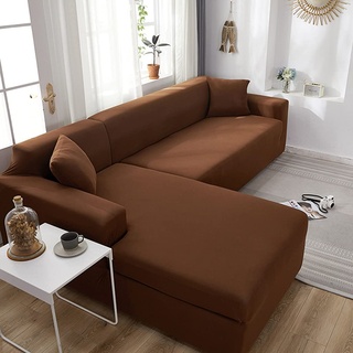 VEAI Sofabezug L Form Couchbezug Ecksofa Sofahusse Stretch Sofa überzug für 1/2/3/4 Sitzer(L-förmiges Ecksofa erfordert Zwei) (Color : R, Size : 3-Sitzer (190-230 cm))