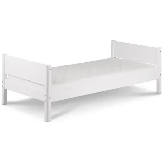Flexa Bett White 90 x 200 cm Lack Weiß