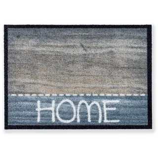 Schöner Wohnen FUßMATTE, Braun, Grau, Schwarz, Weiß, Beige, Textil, Schriftzug, rechteckig, 50x70 cm, rutschfest, schmutzabweisend, Teppiche & Böden, Fuß & Stufenmatten, Fußmatten und Schmutzfangmatten
