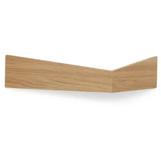 Woodendot Wandregal, Eiche, Holz, Dreieckig, 45.5x10x15 cm, FSC 100%, Wohnzimmer, Regale, Wandregale