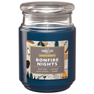 Candle-liteTM Duftkerze Duftkerze Bonfire Nights - 510g (Einzelartikel) blau