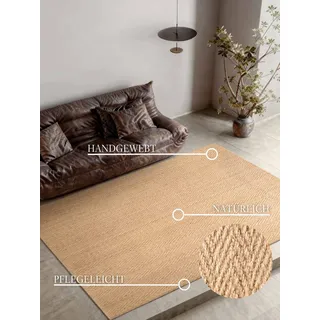 Villeroy & Boch Mirabelle Juteteppich 160 x 230 cm Beige/Gold