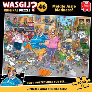 JUMBO Spiele Wasgij Original 46 - Parkplatz-Wahnsinn - Puzzle 1000 Teile