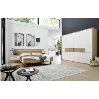 Musterring Luxus-Schlafzimmer MADIVA ca. 180x200cm in Balkeneiche/Lack weiß