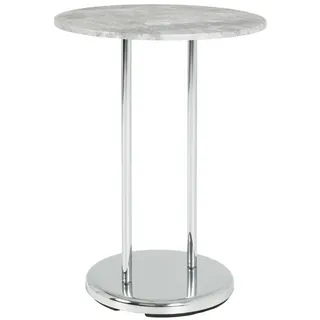 Haku-Möbel HAKU Möbel Beistelltisch rund Metall Betonoptik 40,0 x 40,0 x 55,0 cm, 1 St.