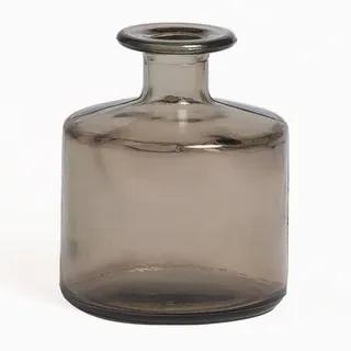 Vase Aus Recyceltem Glas 12 Cm Pussa Grau Taupe - Sklum