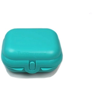 TUPPERWARE Lunchbox Mini-Twin helltürkis Brotdose Größe 1 + SPÜLTUCH