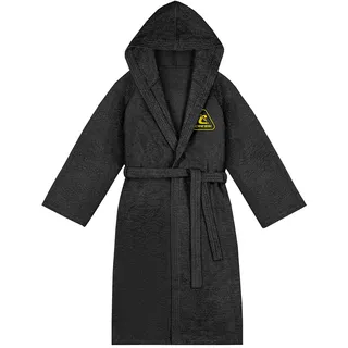Cressi Bademantel Cotton Schwarz/Gelb M