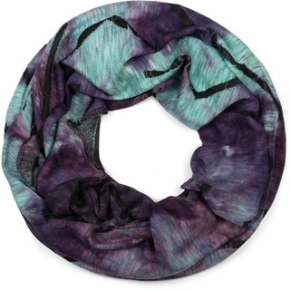 styleBREAKER Loop, (1-St), Loop Schal Destroyed Batik Farbverlauf lila