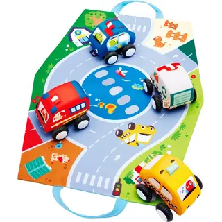 HaPe Plüschauto-Set mit Rückziehmotor