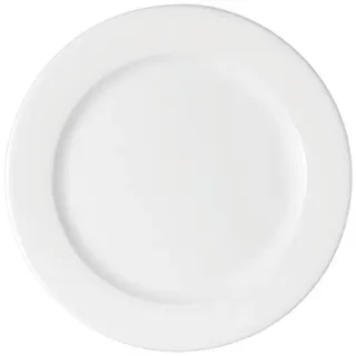 Bauscher 6 Stück, Teller flach 1030-25 cm, Serie Maitre weiß