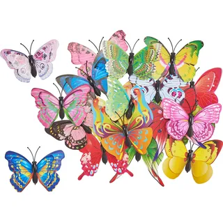 VBS XXL Streuteile Schmetterling Groß 20 Stück 6.0 cm Kunststoff Frühling Deko für Karten Geschenke Tischdekoration Basteln