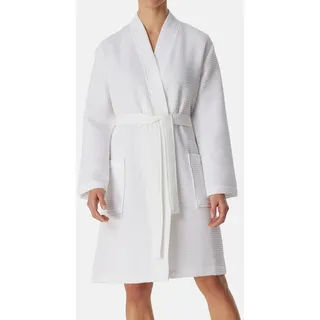 SCHIESSER Bademantel Elegant Kimono Weiß L