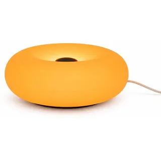 ASCEND 21 LED Donut Tischlampe Tieforange – Moderne Designleuchte mit Ambientelicht für Wohnzimmer, Schlafzimmer & Büro (Design-Variante)
