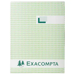 Exacompta Kladde Geschäftsbuch, A4, kariert, Leineneinband, 100 Blatt (412E)