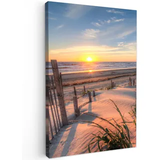 onlywow Sonnenuntergang Leinwand 80x120 cm