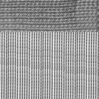 arsvita Fadenvorhang Prince, Größe: 140x250cm, Farbe: Silber - silbergrau