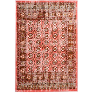 Vintage-Teppich Ariya, Rot, Textil, orientalisch, rechteckig, 200 cm, Oeko-Tex® Standard 100, Teppiche & Böden, Teppiche, Vintage-Teppiche